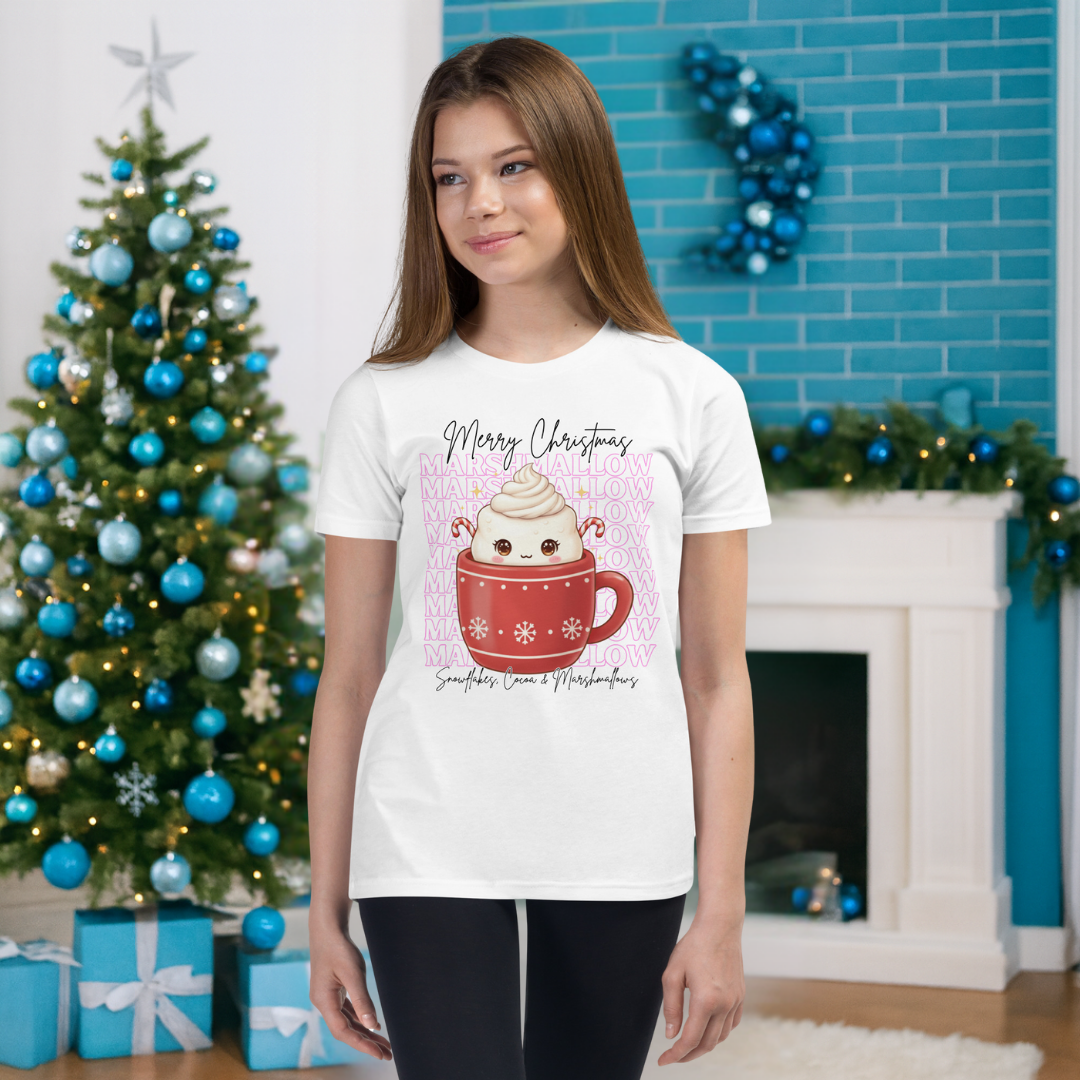 &quot;Marshmallow, Merry Christmas...&quot; | Youth Short Sleeve T-Shirt