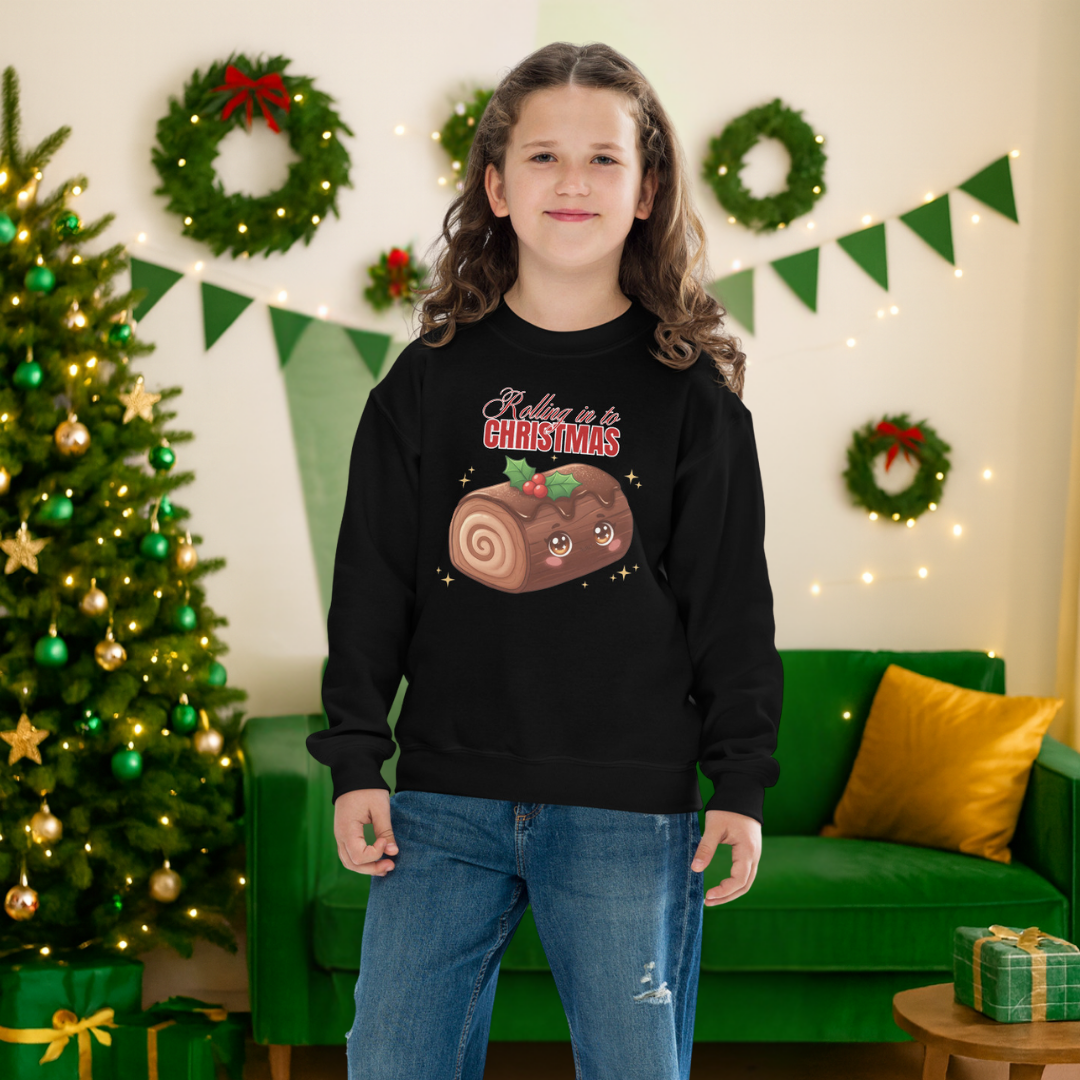 "Rolling in to Christmas" | Youth Sweatshirts