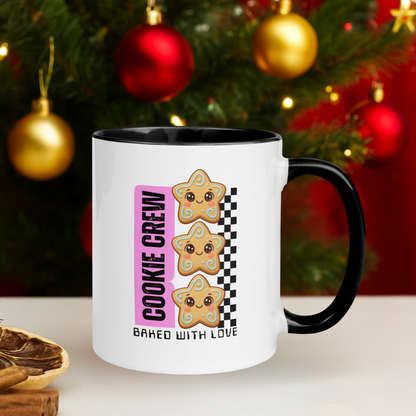 &quot;Cookie Crew, Baked With Love&quot;- Black in Pink | Mug
