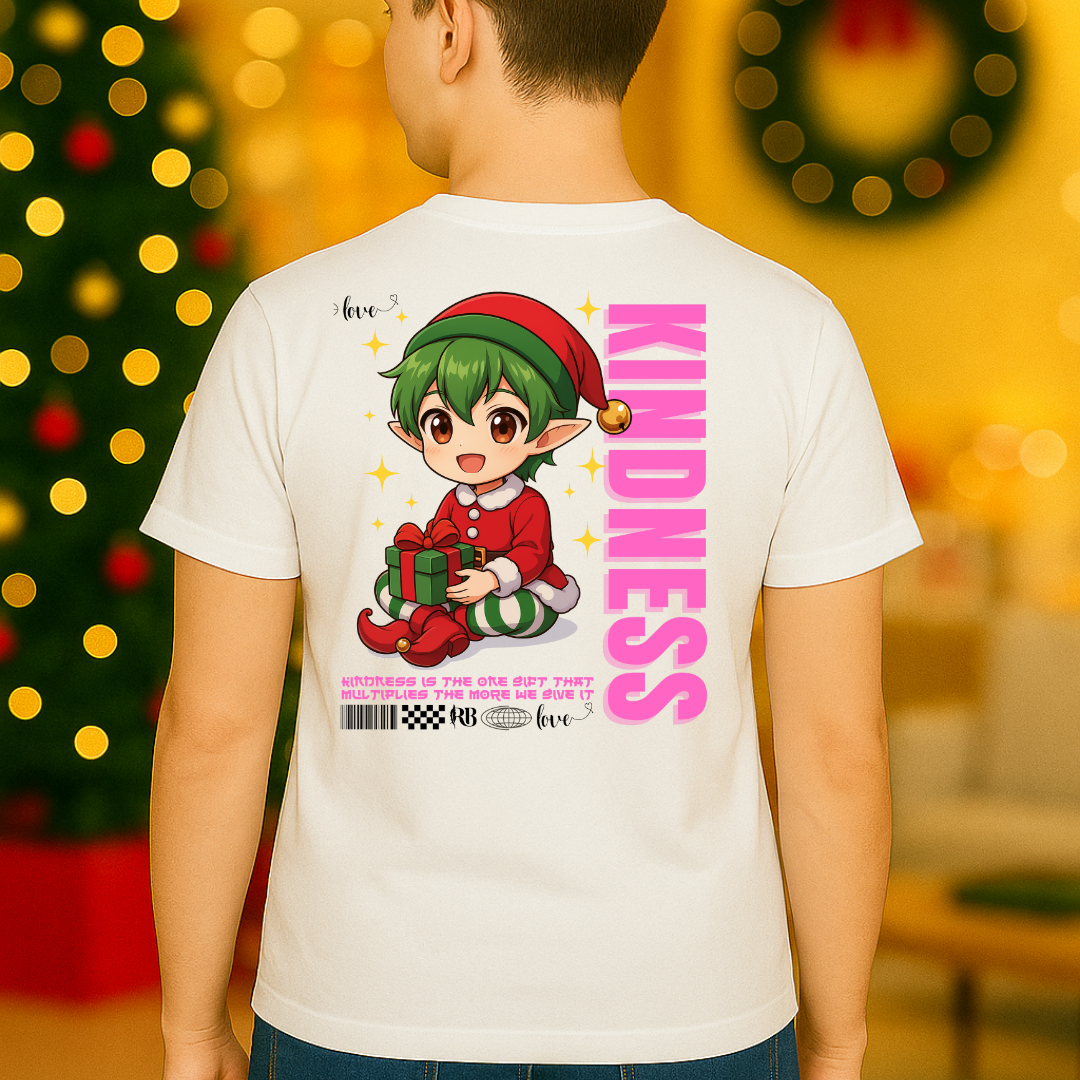 &quot;Kindness&quot; | Youth Short Sleeve T-Shirt | Black | – RB Designa Co