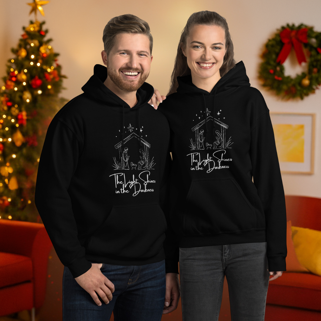 Light In Darkness Biblical Hoodie