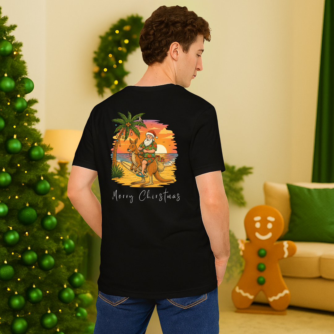 "Merry Christmas" Santa on Summer | Adults t-shirt