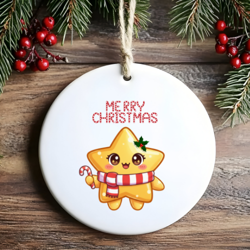 Star Gingerbread Man Kids & Babies Ornament