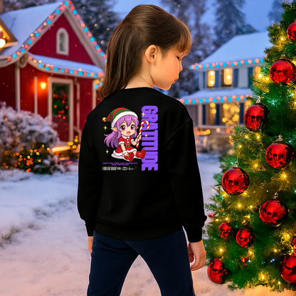 &quot;Gratitude&quot;- White | Youth Sweatshirt