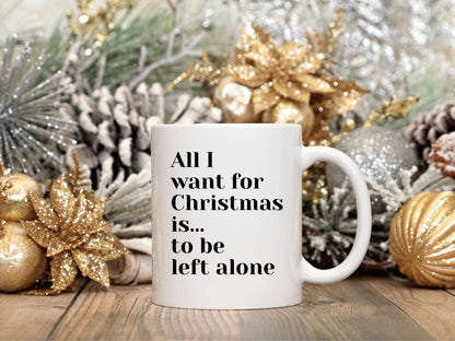 Left Alone Light Humbag White Mug