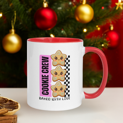 &quot;Cookie Crew, Baked With Love&quot;- Black in Pink | Mug