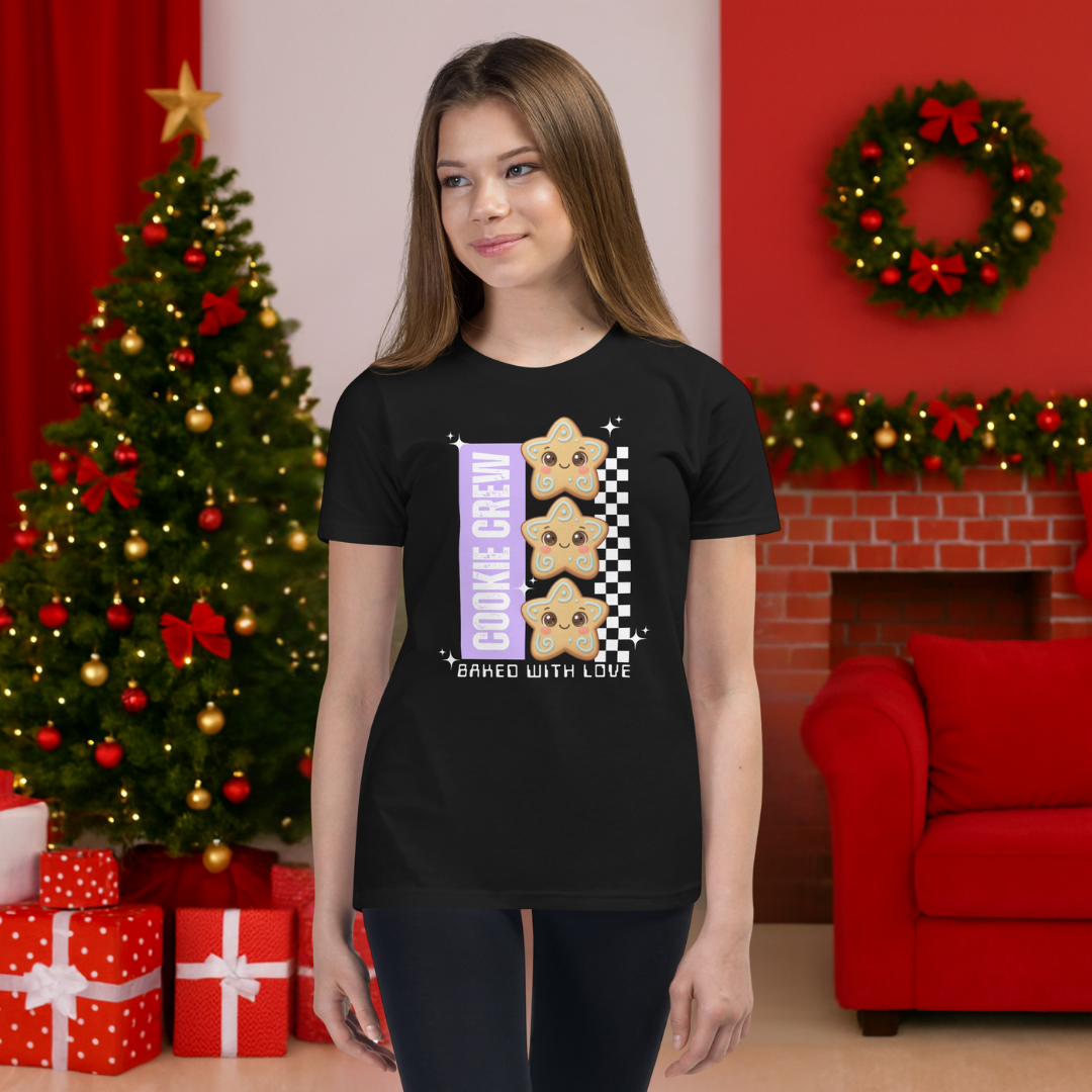 Cookie Crew, Baked With Love | Youth Short Sleeve T-Shirt