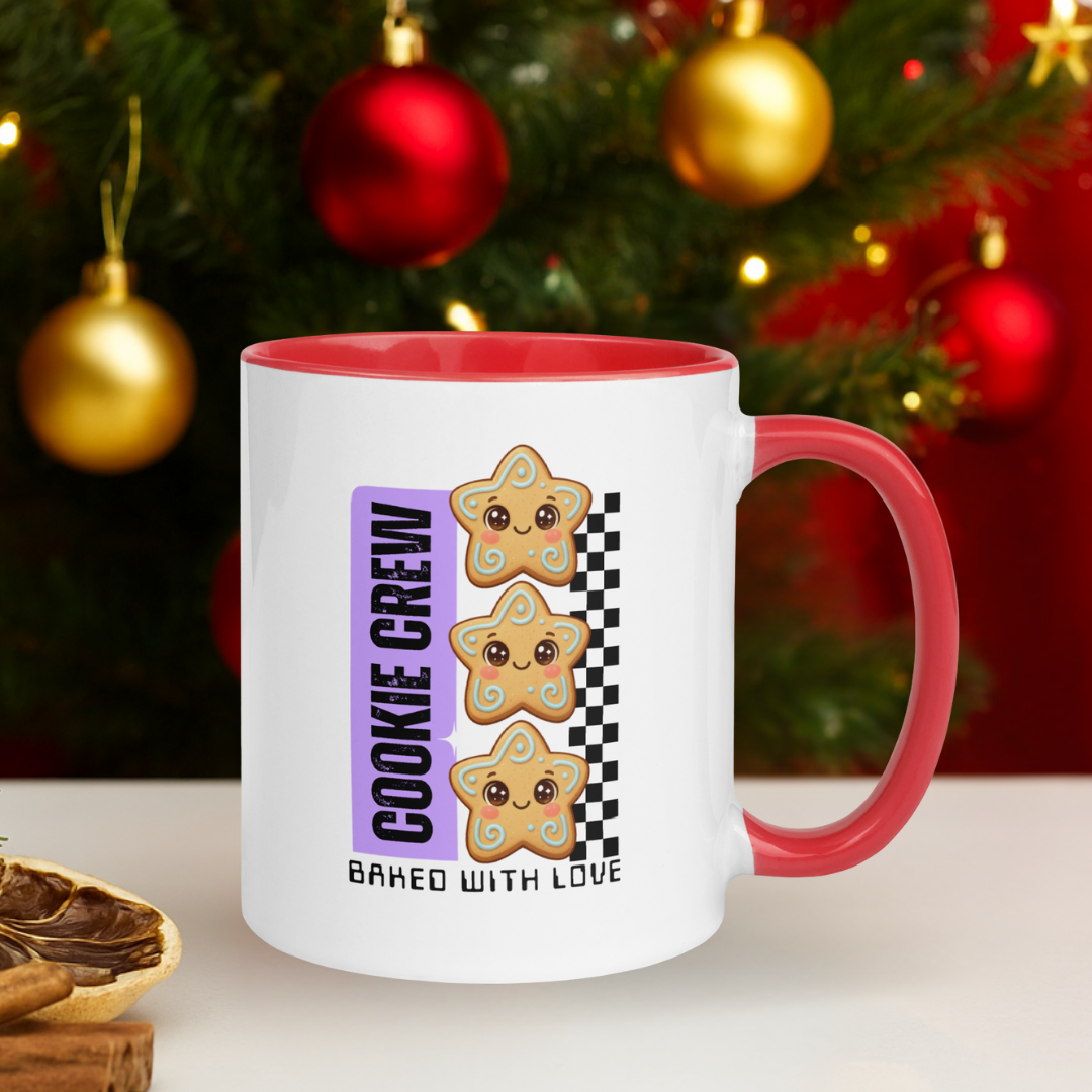 "Cookie Crew, Baked With Love"- Black in Purple | Mug