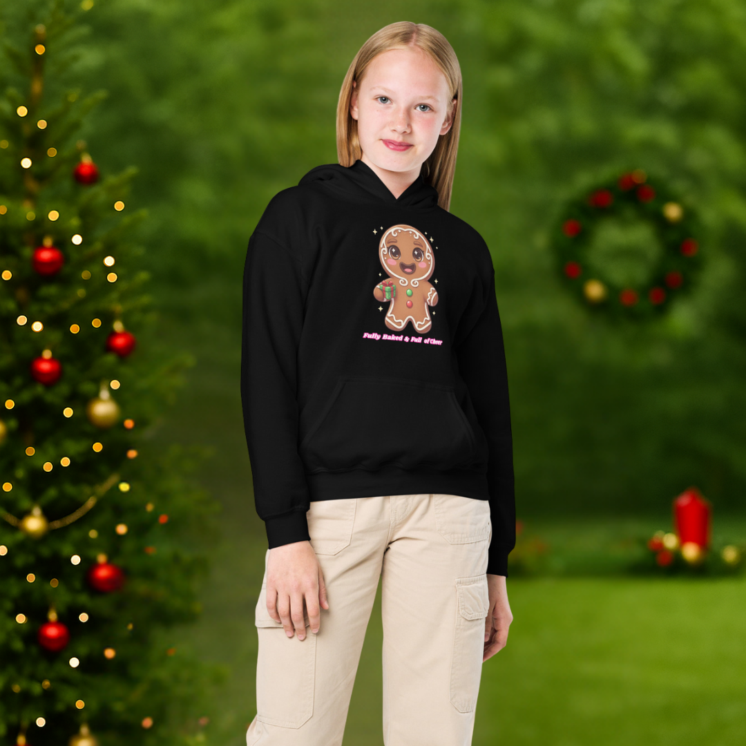 "Fully Baked and Full of Cheer" | Youth Hoodie