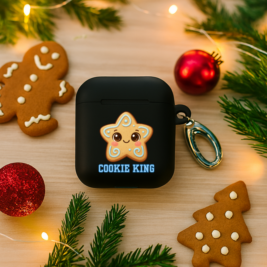 &quot;Cookie King&quot; | Rubber Case for AirPods