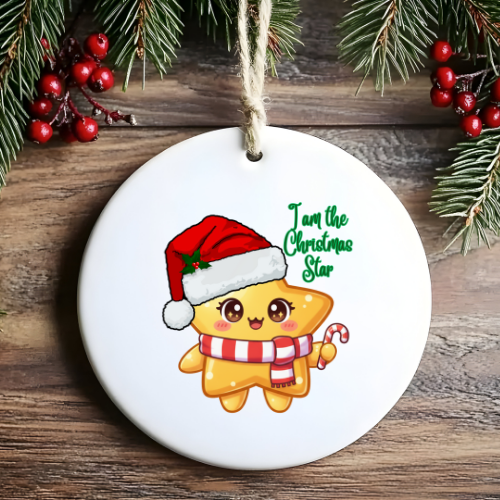 Santa Hat Star Kids &amp; Babies Ornament