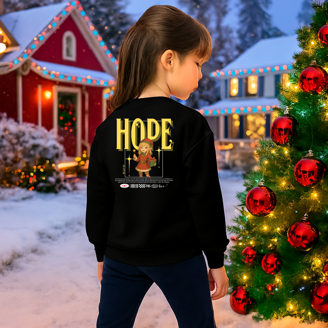 &quot;Hope&quot;- White | Youth Sweatshirt