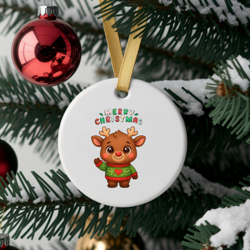 Reindeer With Antlers Kids & Babies Ornament