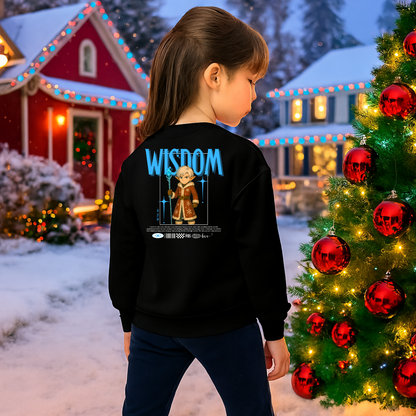 &quot;Wisdom&quot;- White | Youth Sweatshirt
