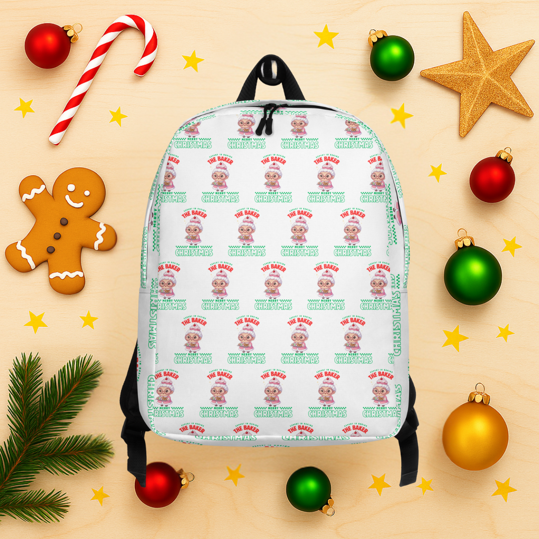 Expert in Baking: The Grandma Baker- Green and Red | Backpack