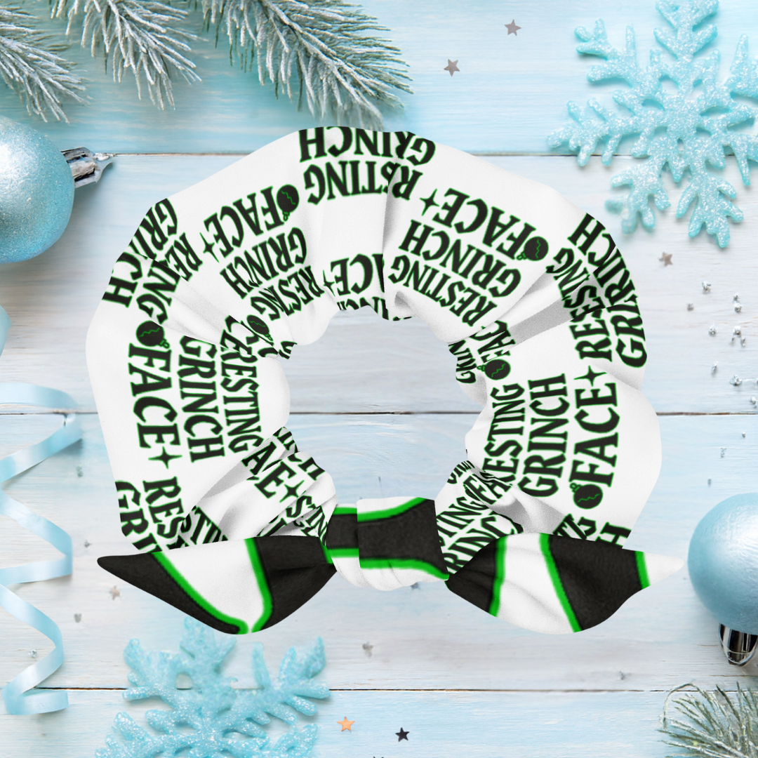 Grinch Face Teen Scrunchie