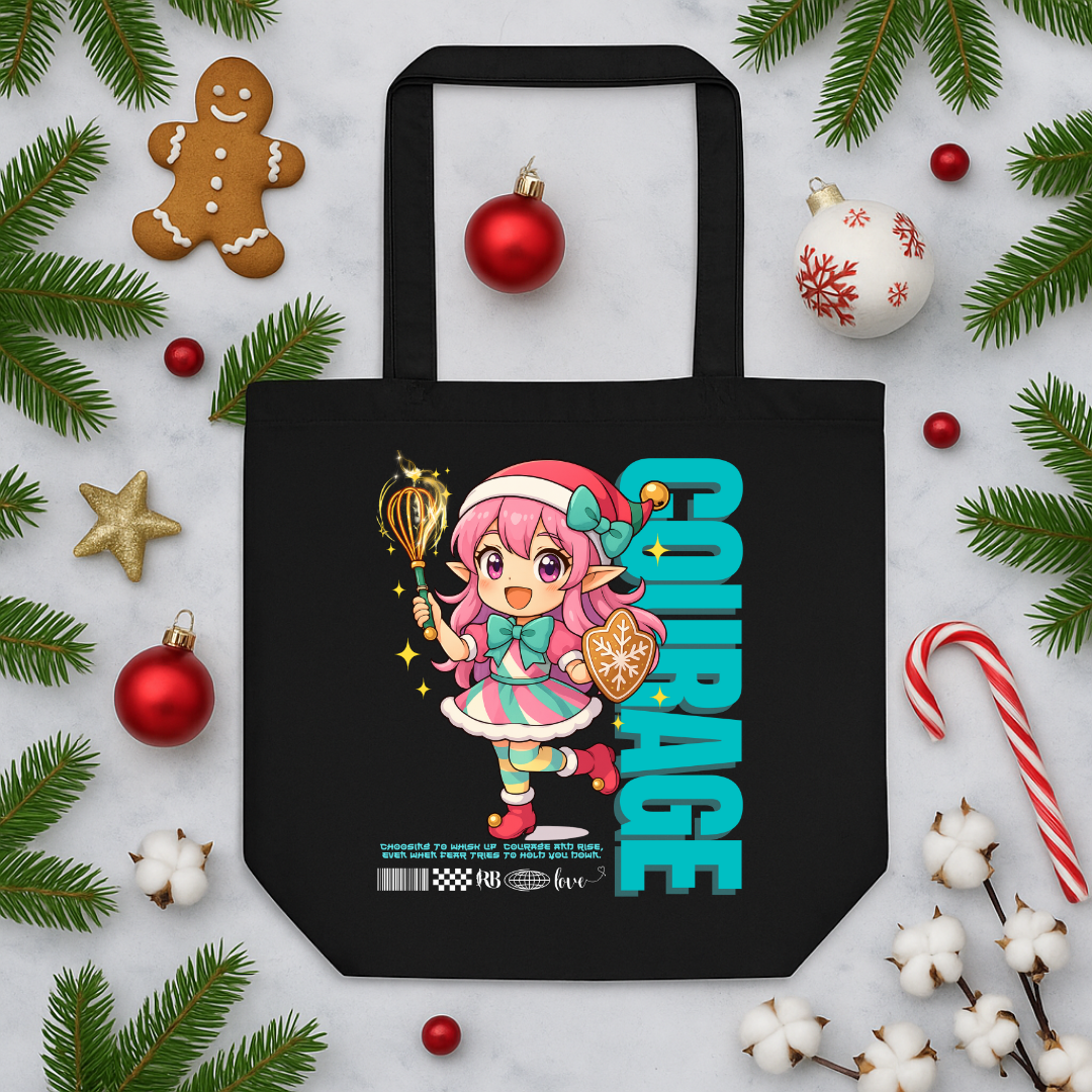 &quot;Courage&quot;- White | Eco Tote Bag