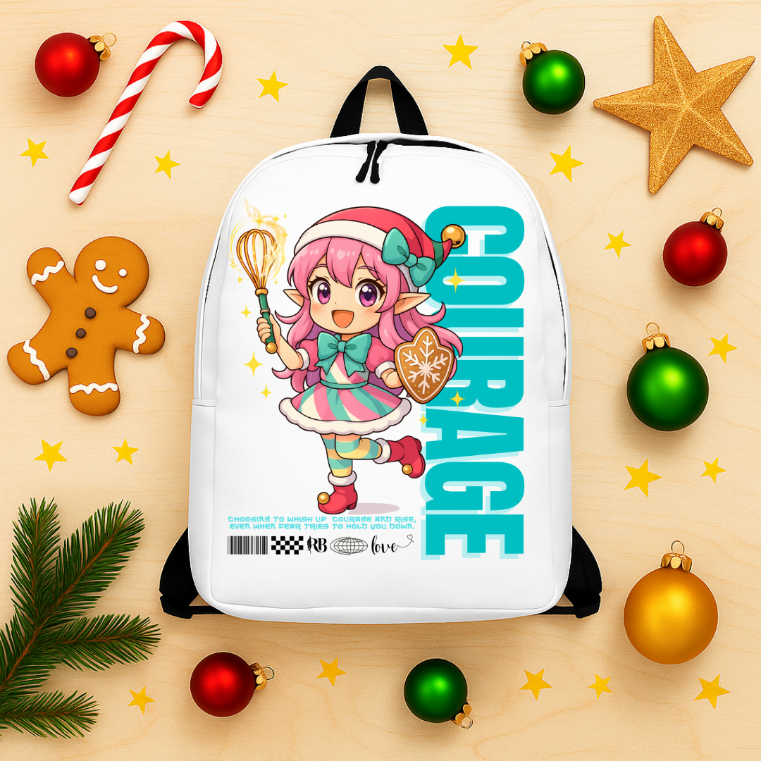 "Courage"- Black | Minimalist Backpack