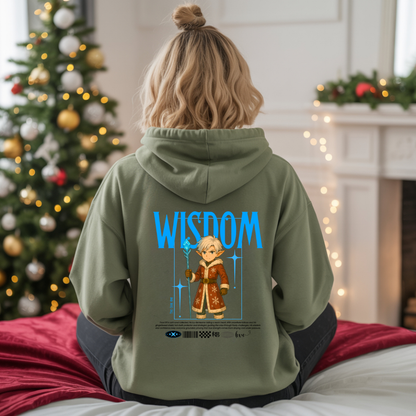 &quot;Wisdom&quot;- Black | Youth Hoodie