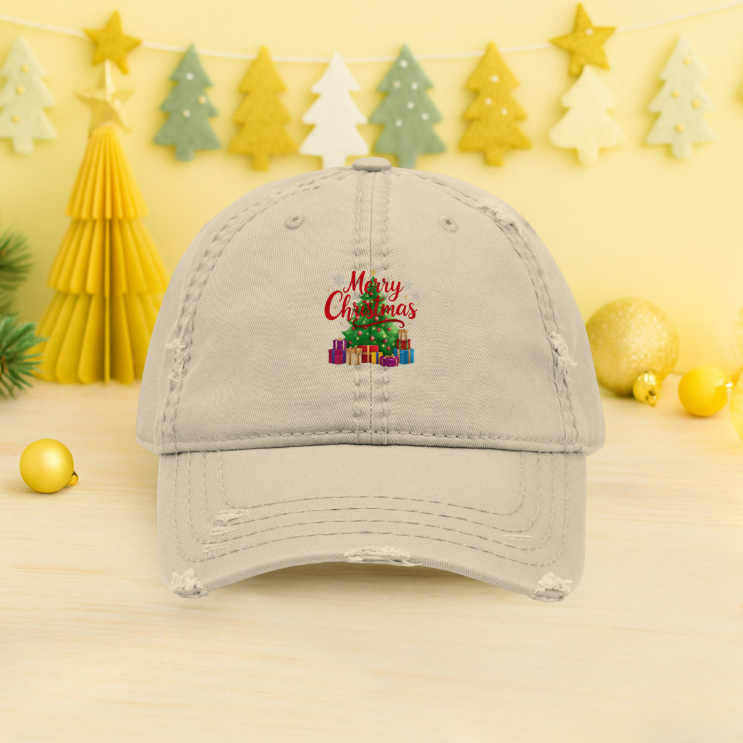 Merry Christmas Red Teen Cap