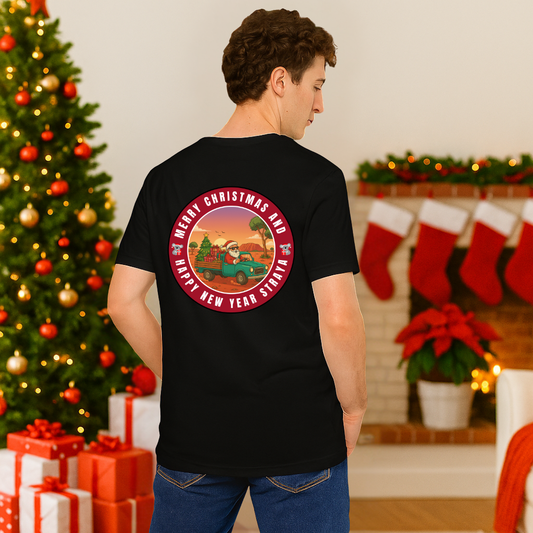"Merry Christmas and Happy New Year Straya"- Red | Adults t-shirt