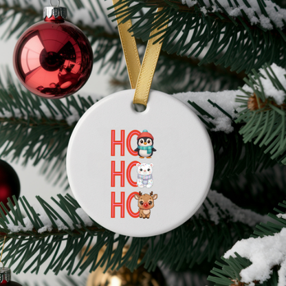 Ho Ho Vertical Text Kids &amp; Babies Ornament