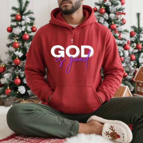 God Is Good White Biblical Hoodie