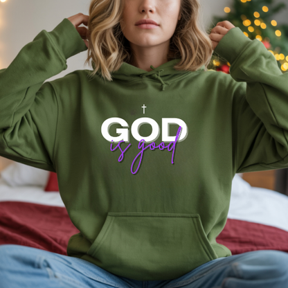God Is Good White Biblical Hoodie