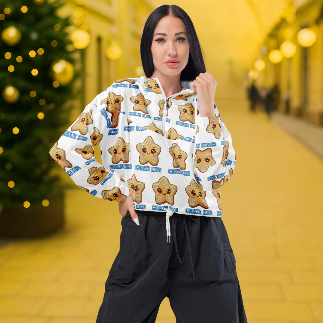 &quot;Cookie King&quot; | Women’s cropped windbreaker