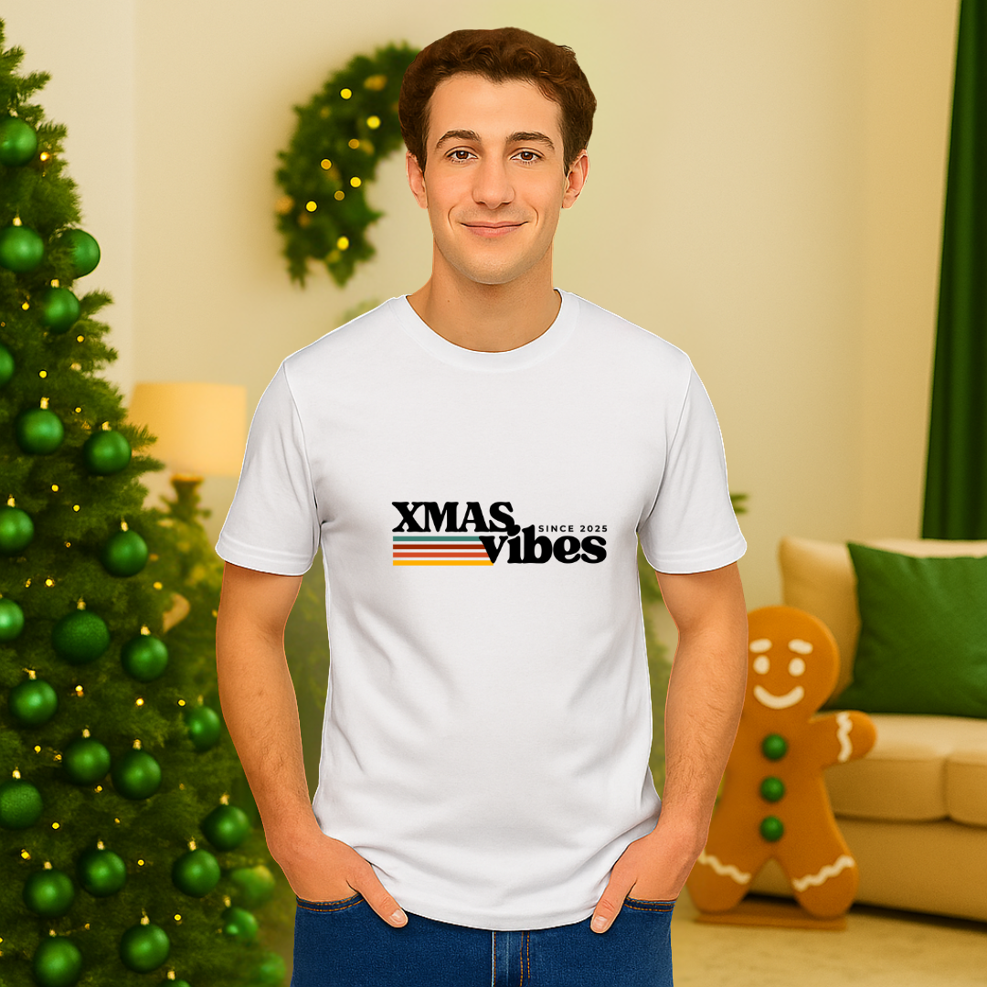 &quot;Xmas Vibes Since 2025&quot;- Black | Adults t-shirt