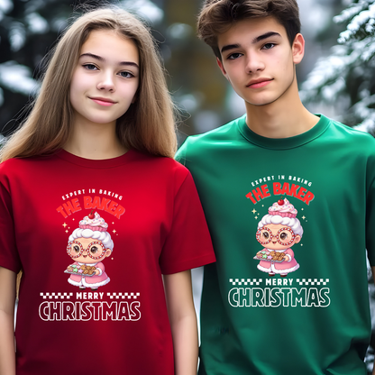 Expert in Baking: The Grandma Baker- White and Red | Youth T-Shirt