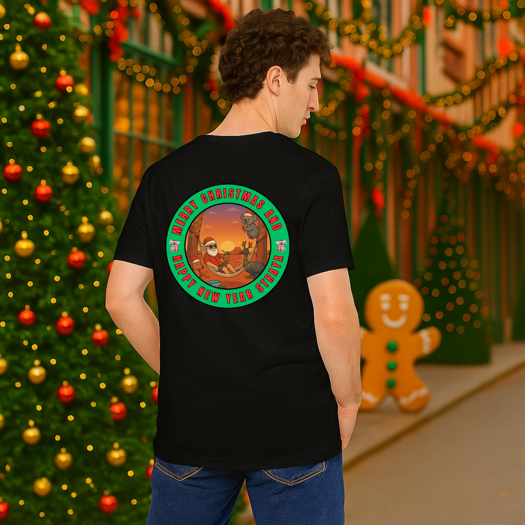 "Merry Christmas and Happy New Year Straya"- Green | Adults t-shirt