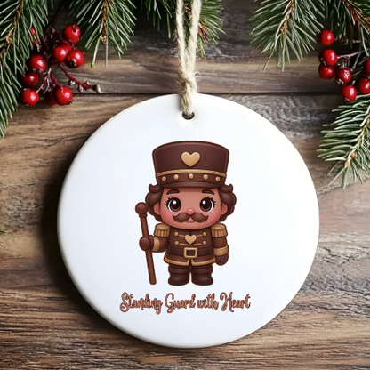 Dark Nutcracker Guard Kids &amp; Babies Ornament