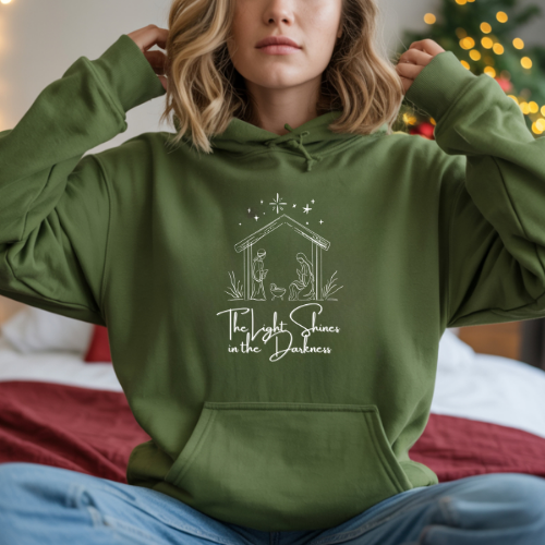 Light In Darkness Biblical Hoodie