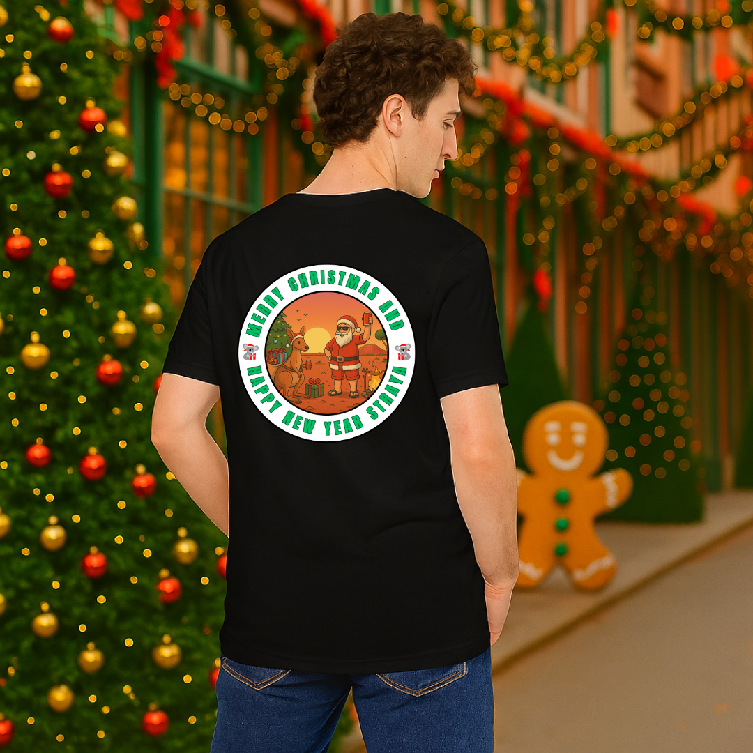 "Merry Christmas and Happy New Year Straya"- White | Adults t-shirt