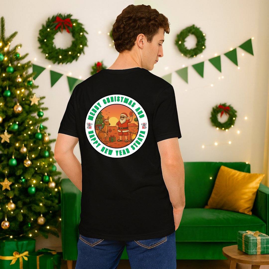 "Merry Christmas and Happy New Year Straya"- White | Adults t-shirt