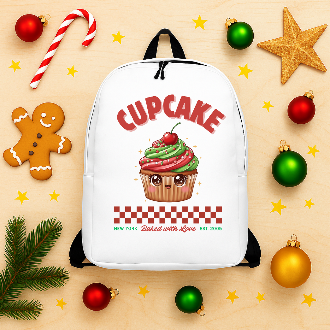 Cupcake: Baked With Love | Minimalist Backpack