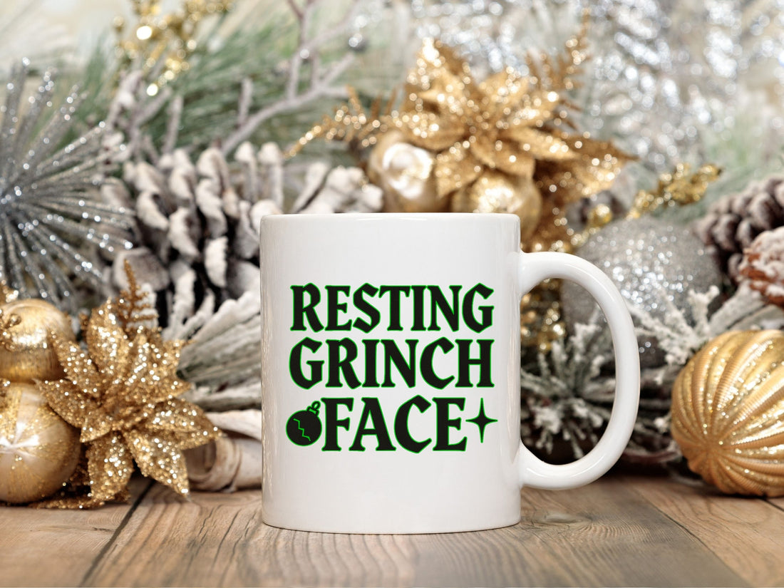 Grinch Face Teen White Mug
