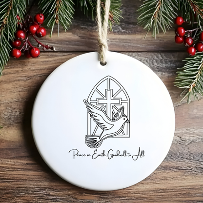 Peace Love God Biblical Ornaments