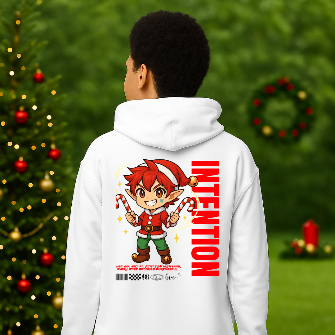 &quot;Intention&quot;- Black | Youth Hoodie | – RB Designa Co