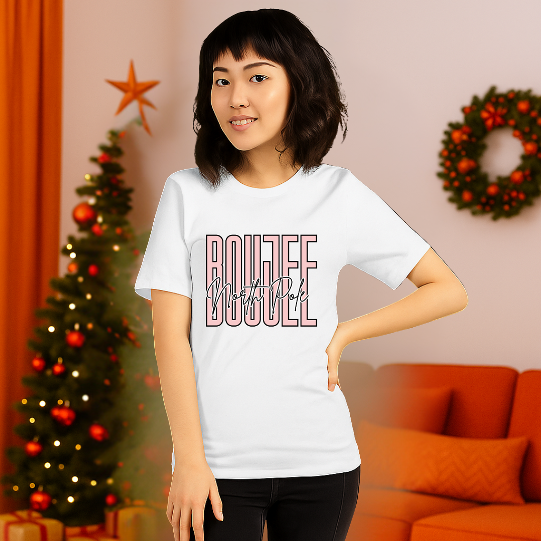 "Boujee North Pole"- Black | Adults t-shirt