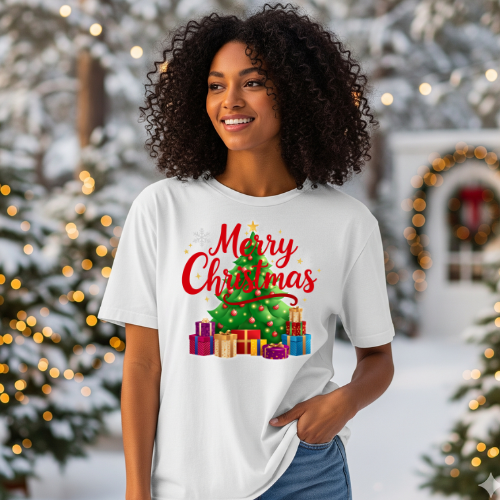 Festive Tree Teen Oversized T-shirt