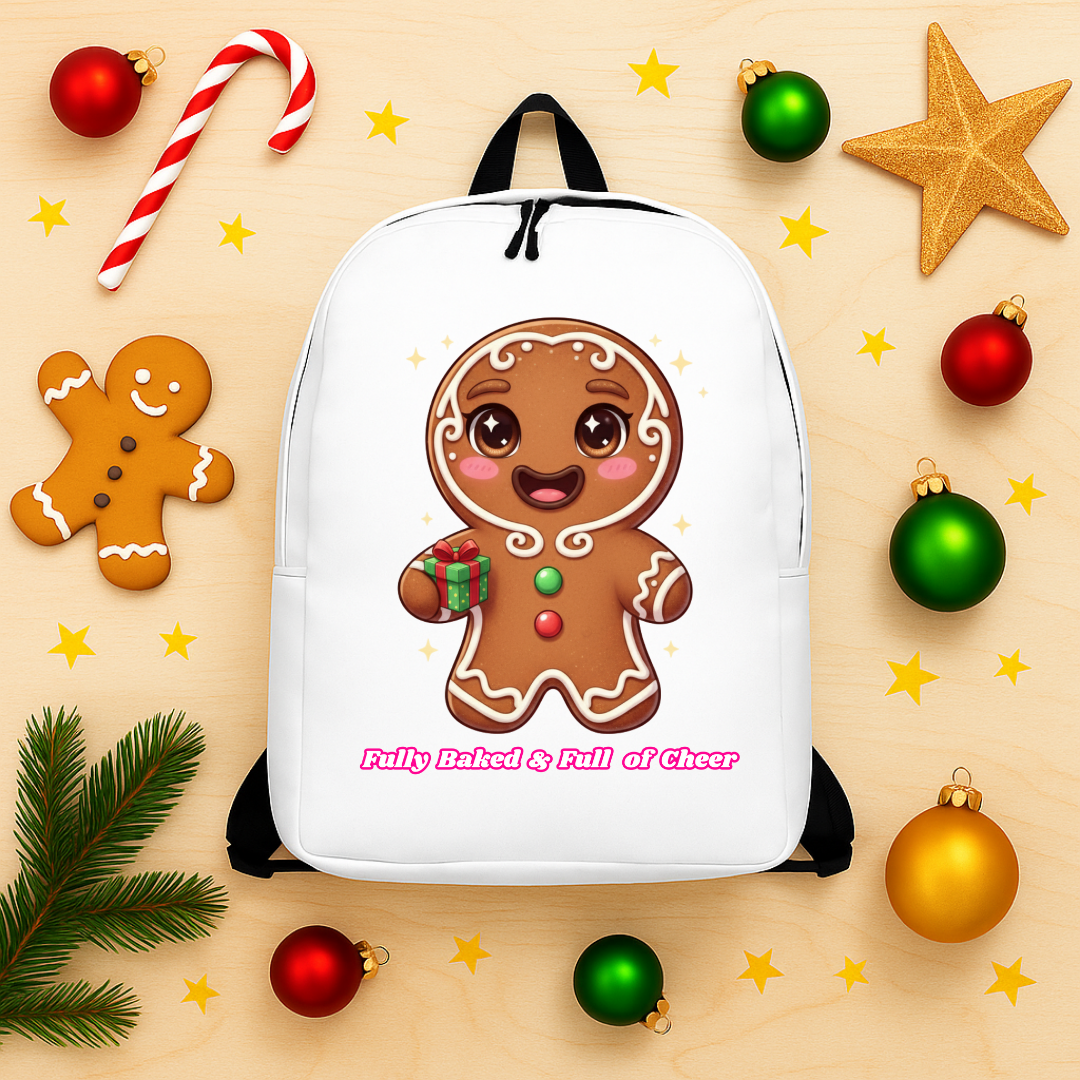 "Fully Baked and Full of Cheer" | Minimalist Backpack | – RB Designa Co