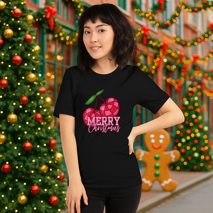 Kawaiii Cherry &quot;Merry Christmas&quot; | Adults t-shirt