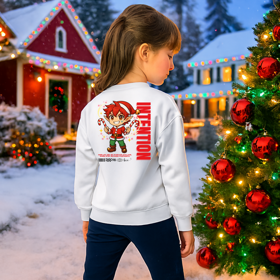 "Intention"- Black | Youth Sweatshirt