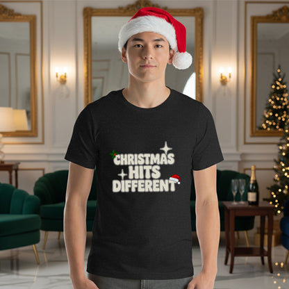 Christmas Hits Different Teen T-shirt | – RB Designa Co