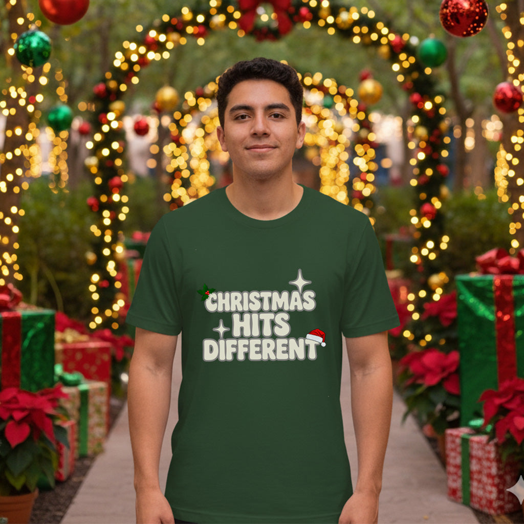 Christmas Hits Different Teen T-shirt | – RB Designa Co