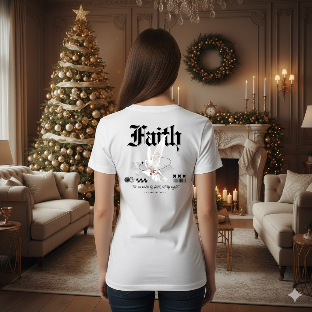 Faith Back Light Biblical T-shirt | – RB Designa Co
