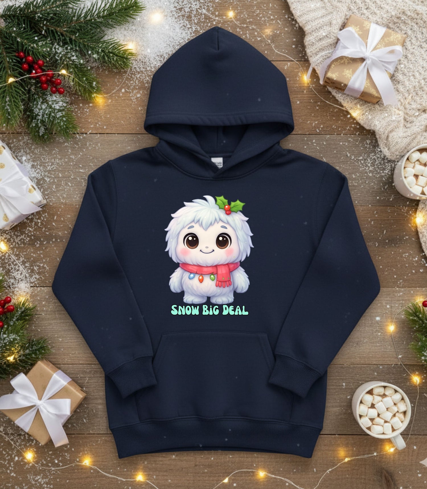 Festive Yeti Holly Kid&