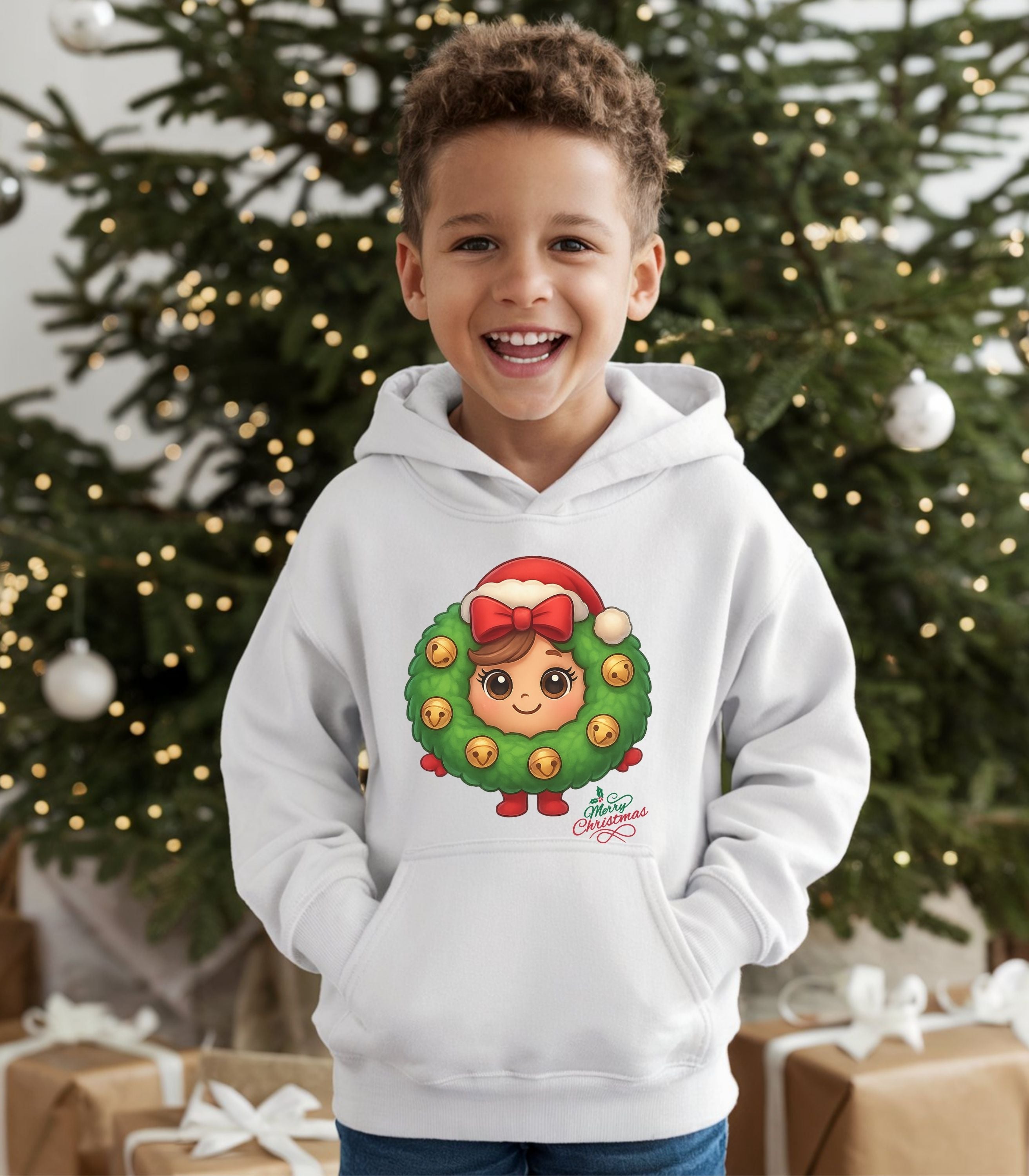 Christmas Wreath Head Kid&